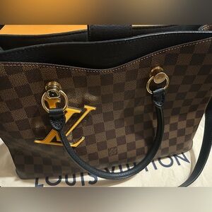 Louis Vuitton Brown Checkered Handbag